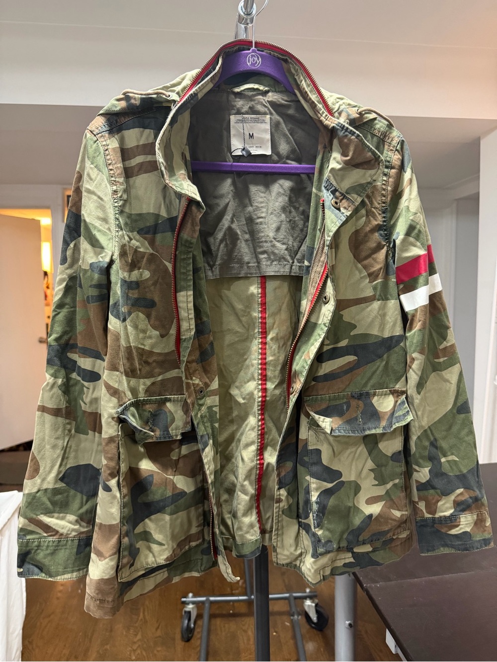 NWT Camouflage Field Jacket - Olive Camo